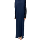Navy Grey slip dress