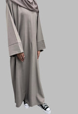 Zip abaya - Mocha