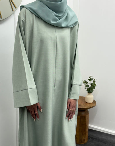 Zip abaya - Mint