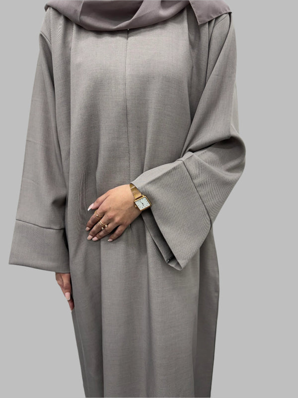 Zip abaya - Mocha