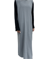 Navy Grey slip dress