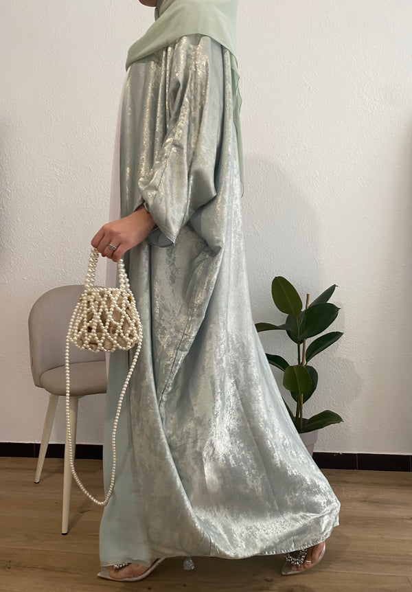 Luxe Khaleeji abaya - Mint