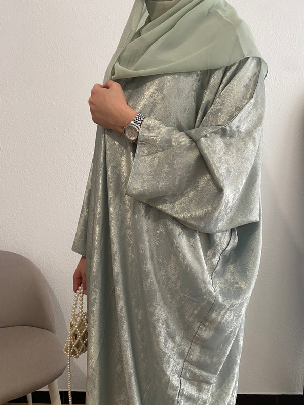 Luxe Khaleeji abaya - Mint