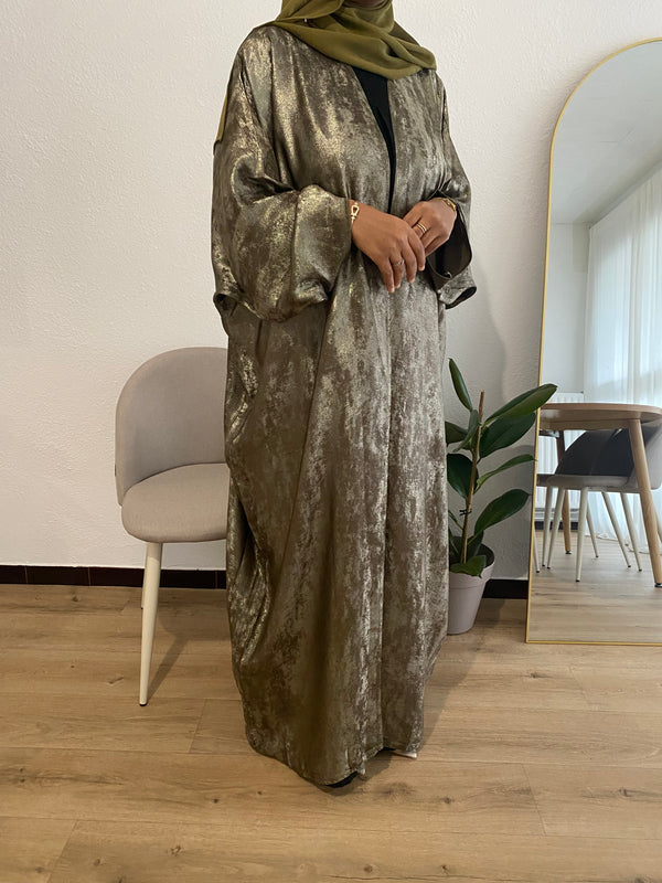 Luxe Khaleeji abaya - Olive