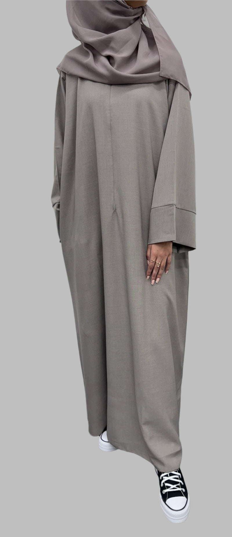 Zip abaya - Mocha