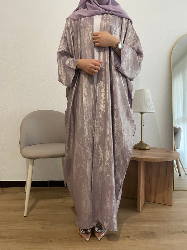 Luxe Khaleeji abaya - Lilac