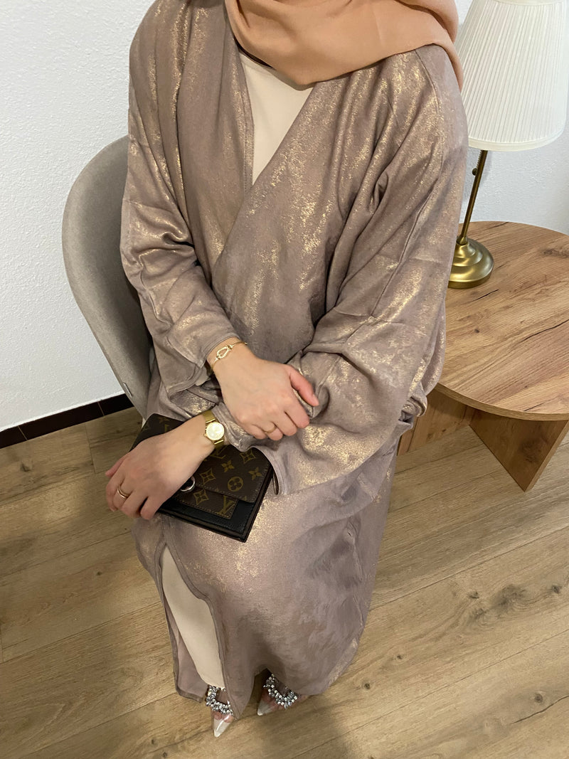 Luxe khaleeji abaya - Brown