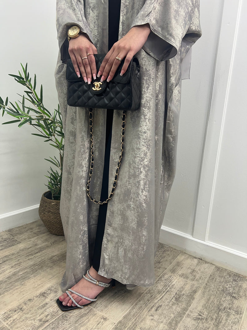 Luxe Khaleeji abaya - Grey