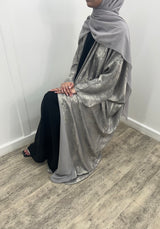 Luxe Khaleeji abaya - Grey