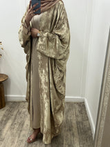 Luxe Khaleeji abaya - Beige Gold
