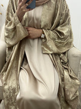 Luxe Khaleeji abaya - Beige Gold