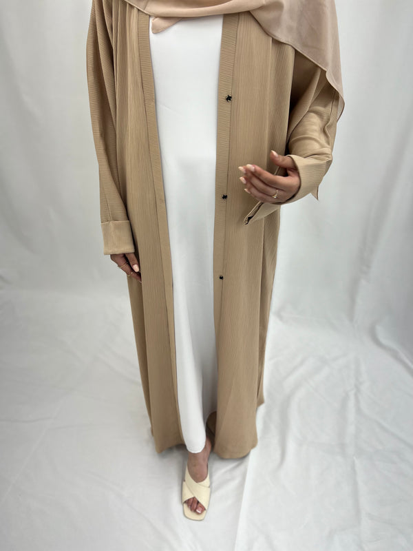 OPEN ABAYA - BEIGE
