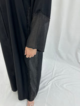 Elegance embellished Abaya- 2pcs