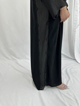Elegance embellished Abaya- 2pcs