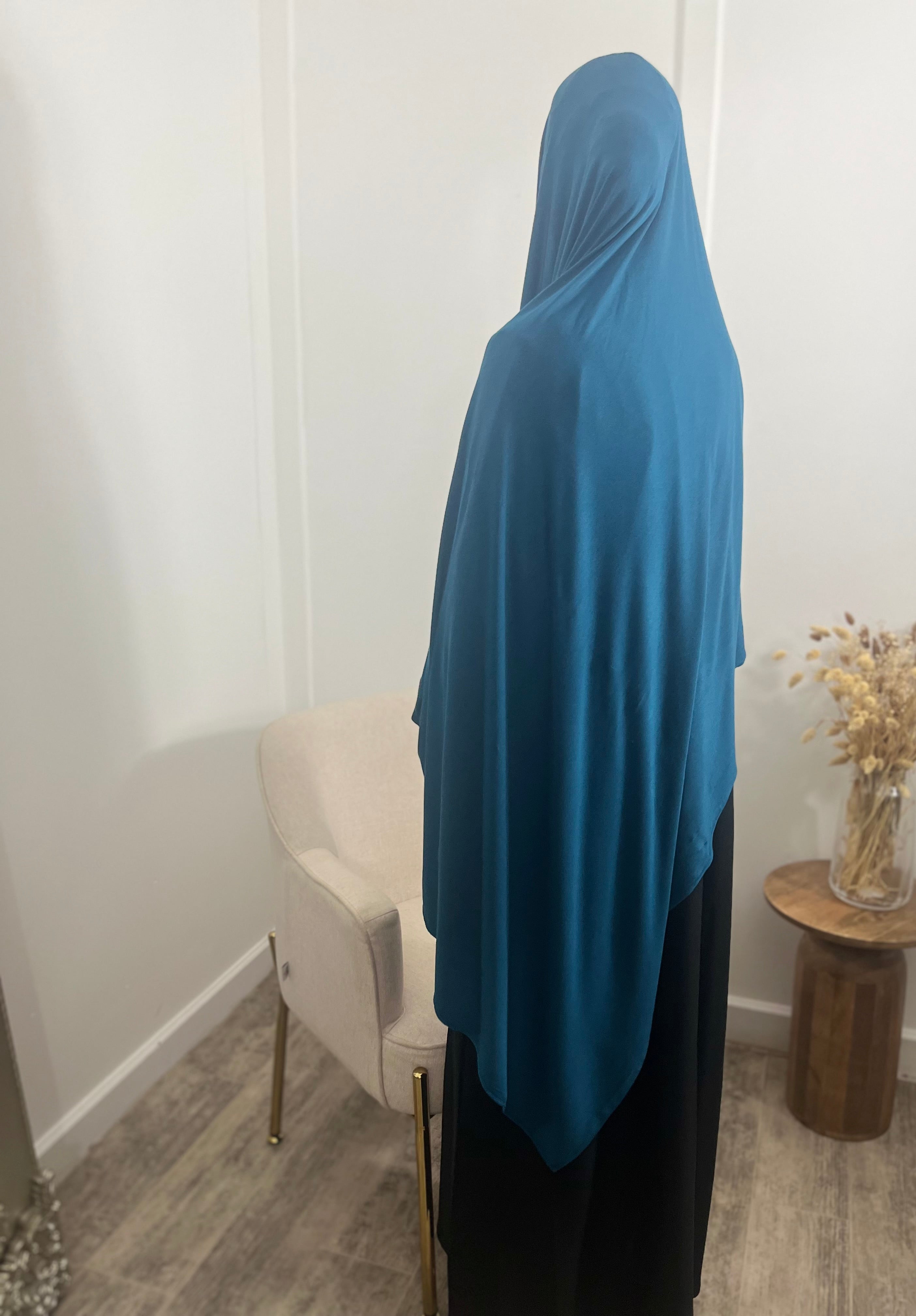 XL jersey Hijab - Teal