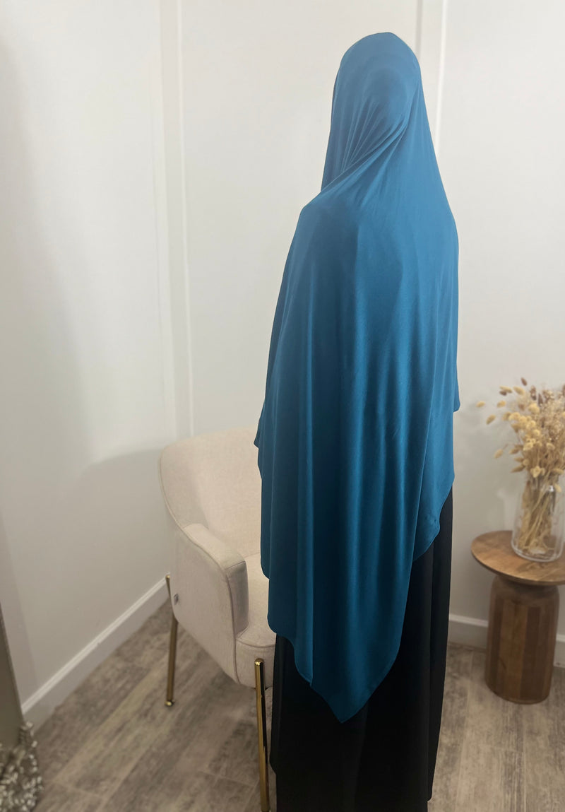 XL jersey Hijab - Teal